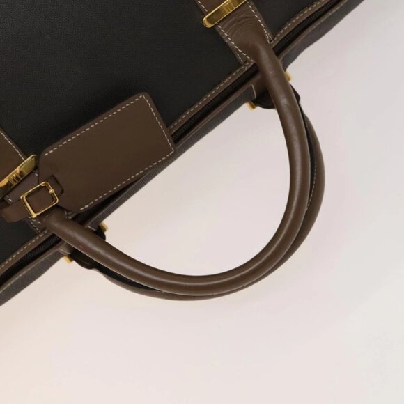 Dunhill Boston Bag PVC Brown Auth am8180 - Picture 9 of 16